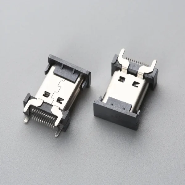 29.BUSF242B3N11340SR USB TYPE C 24P 母座 立式SMT H=13.5mm