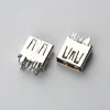 30.BUSF09B3N62282H USB 3.0 AF 立式DIP H=12.50mm 不锈钢壳 无卷边 鱼叉脚