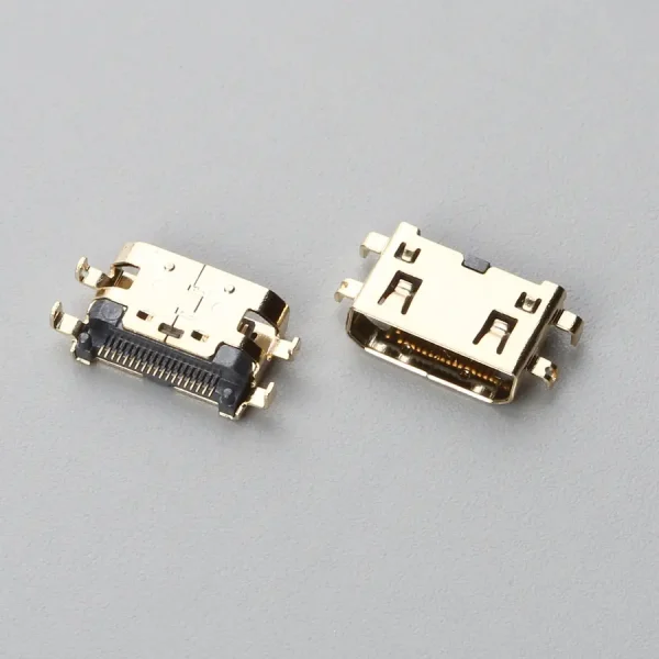 15.BHDF192B1A11344SR HDMI CF 斜口沉板式SMT H=1.50mm