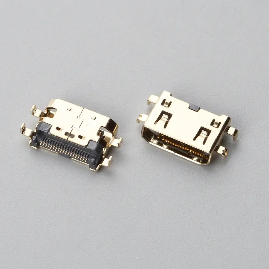 15.BHDF192B1A11344SR HDMI CF 斜口沉板式SMT H=1.50mm