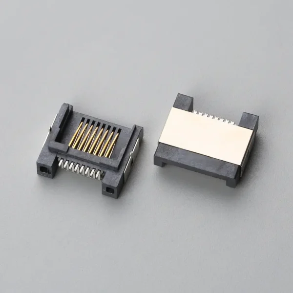8.BRJF08B1N1112 RJ45 半边沉板式SMT H=4.60mm