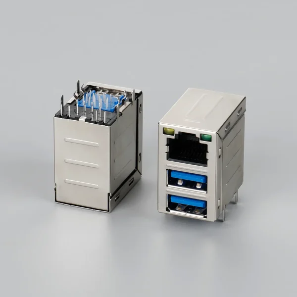 BRJF281B2N71133 RJ45+2xUSB3.0,2.5G BASE T,surge protectGIGA BASE T ,w&LEDs,13.34&11.6
