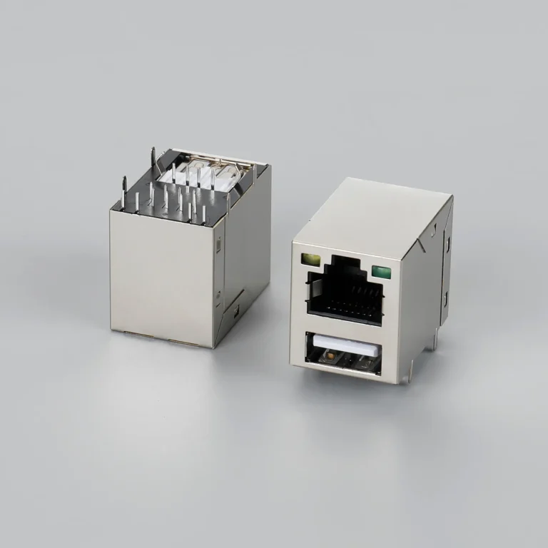 BRJF121B1N12141 RJ45+USB2.0 SERIES WITH LED